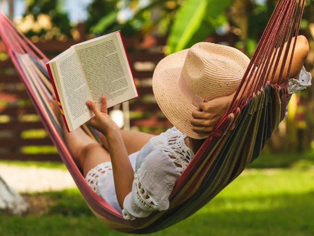 Kolorowy hamak dla 2 osób 190x150 cm