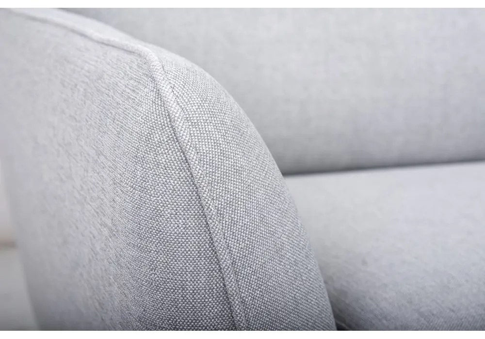 Jasnoszary narożnik Scandic Paris, prawostronny