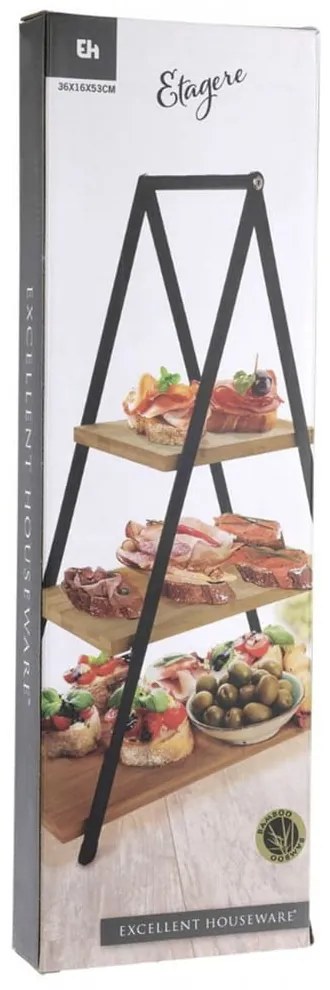 Patera piętrowa na przekąski 53 cm