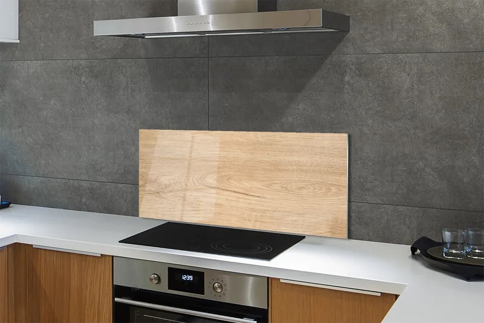 Szklany Panel Drewniane Polana z Sękami