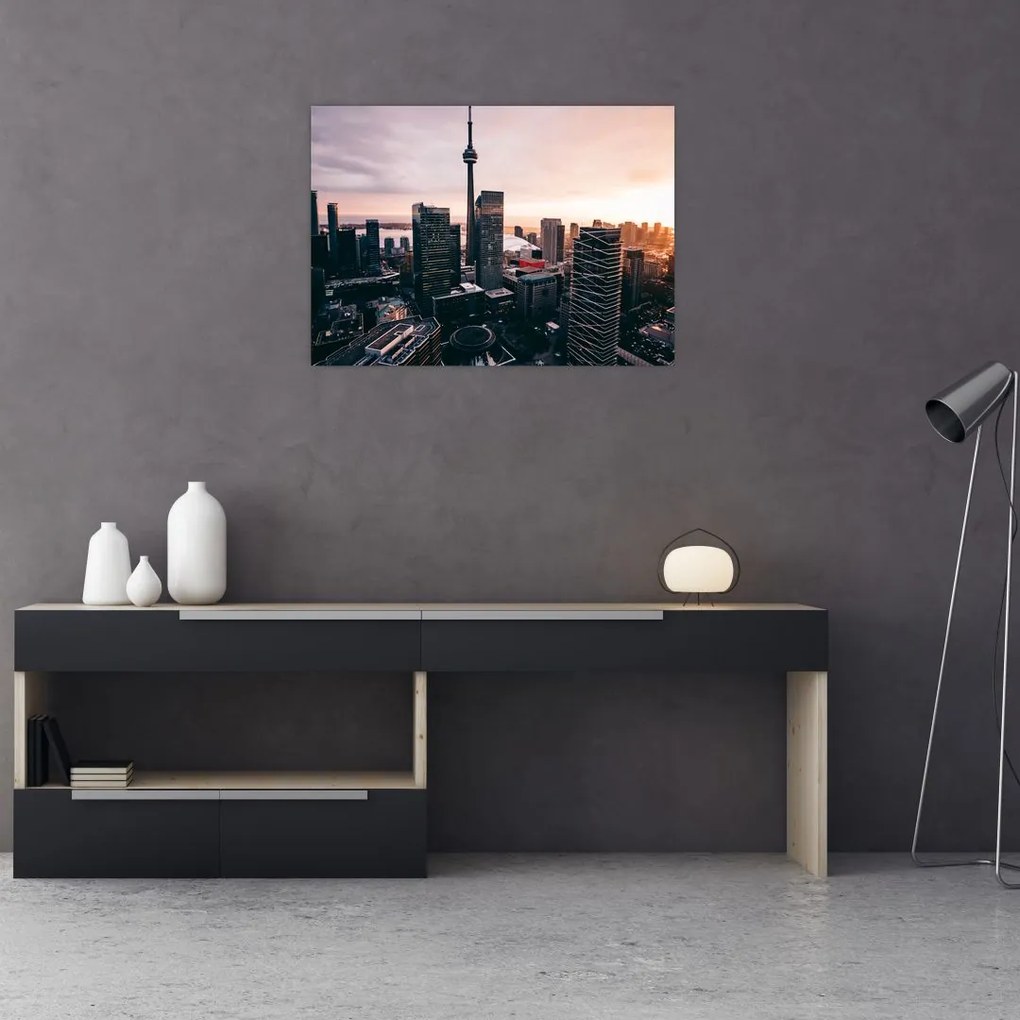 Obraz - Widok na centrum miasta (70x50 cm)
