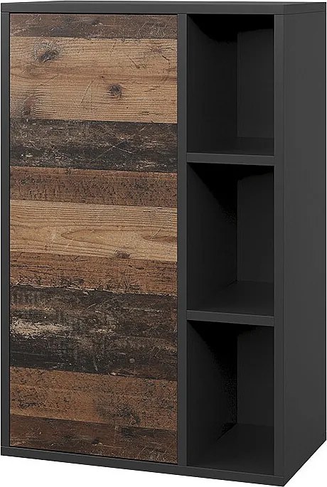 Półka ścienna czarny/stary 50.1x28.3x78.4 berno