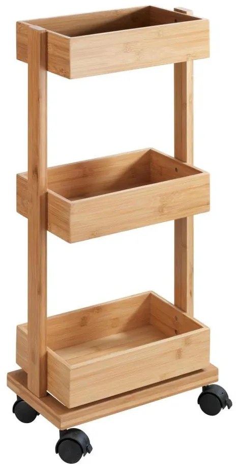 WENKO 24390100 - Regał TORTONA 18x71,5 cm brązowy/czarny