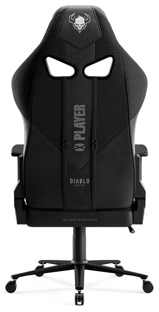 Materiałowy fotel gamingowy czarny Diablo X-Player 2.0 King Size