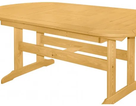 DOVER - stół ogrodowy rozkładany drewniany z sosny nordyckiej 160/210 x 90 x 74 cm