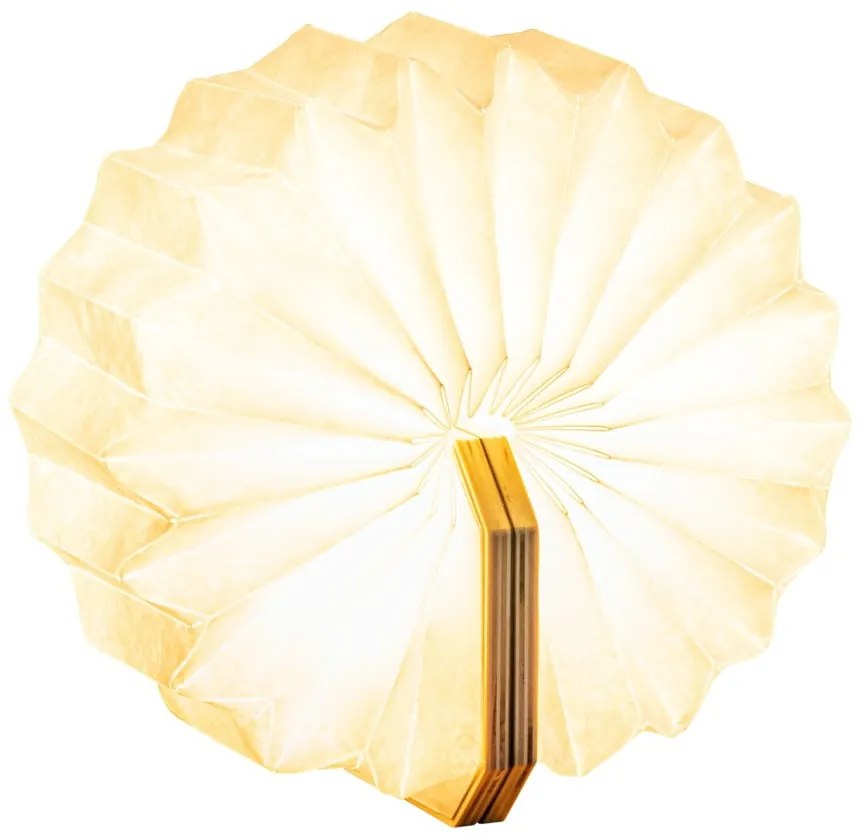 Lampa stołowa LED ze ściemniaczem w naturalnym kolorze (wysokość 3,5 cm) Accordion – Gingko