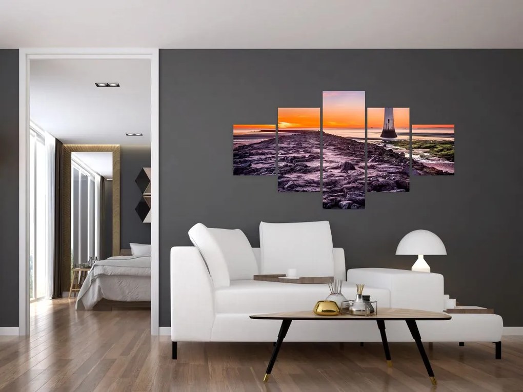 Obraz latarni morskiej (125x70 cm)