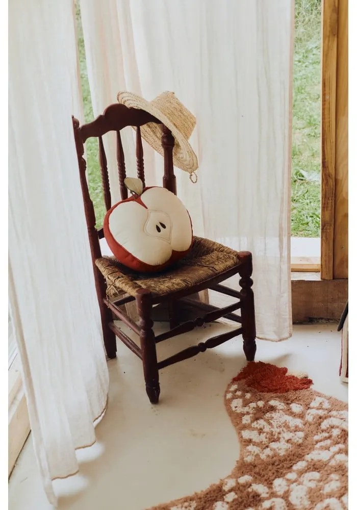 Bawełniana poduszka dziecięca ø 30 cm Apple – Lorena Canals