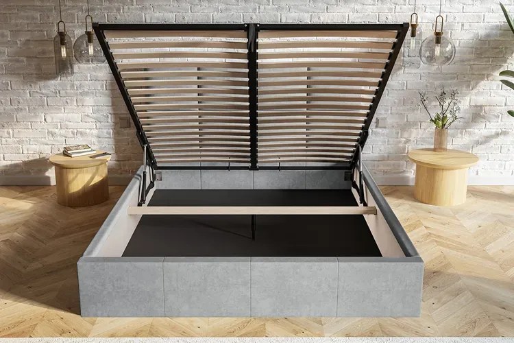 Tapicerowane łóżko dwuosobowe 140x200 T0-F73