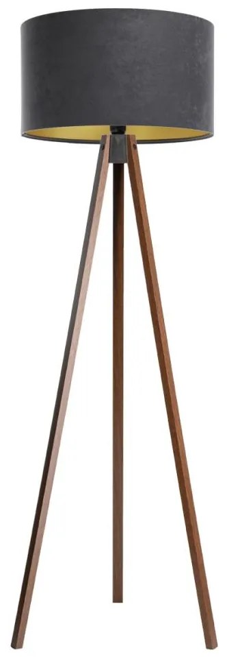 Lampa stojąca STANDART 1xE27/60W/230V szara/wenge