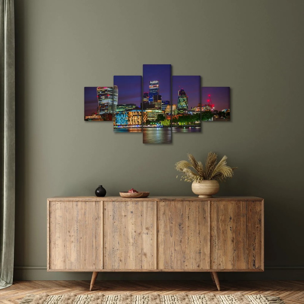 Obraz - Londyn wieczorem (125x70 cm)