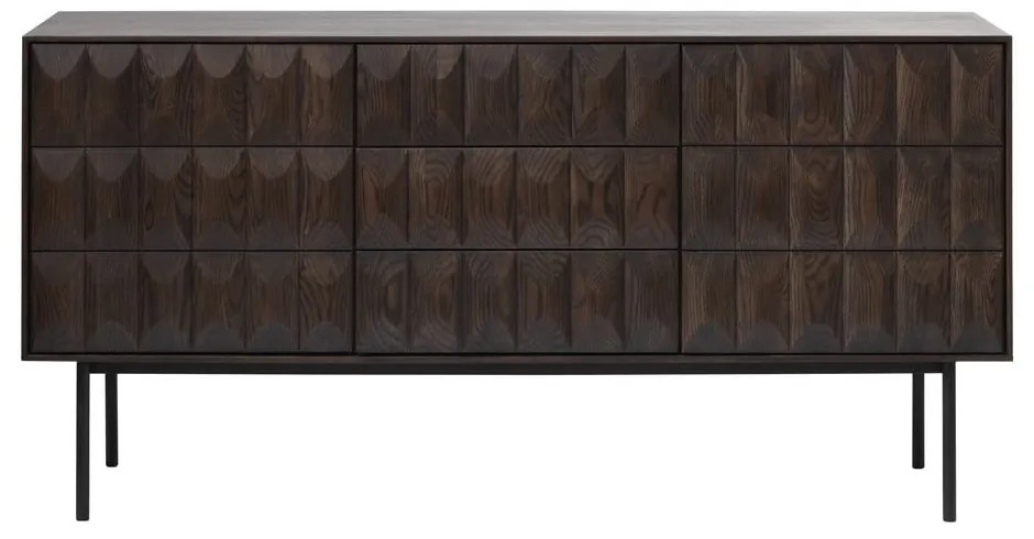 Brązowa komoda Unique Furniture Latina, dł. 160 cm