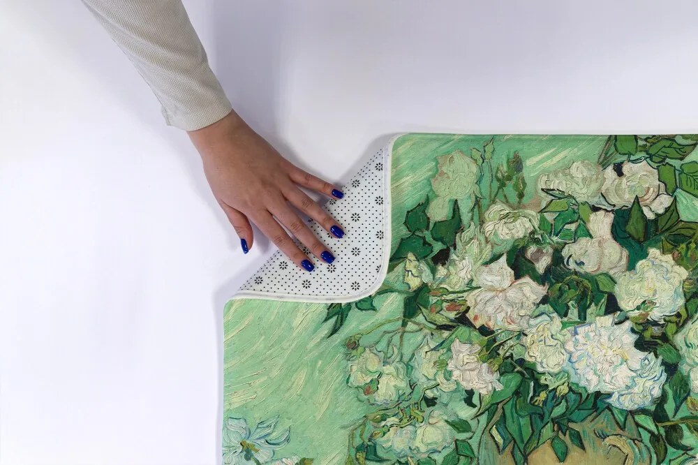 Dywanik antypoślizgowy do łazienki Dywanik antypoślizgowy do łazienki Van Gogh Róże