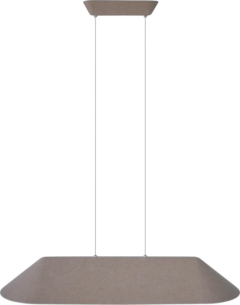 Nowoczesna lampa wisząca beżowa z wbudowaną diodą LED z 3-stopniową regulacją - Dani