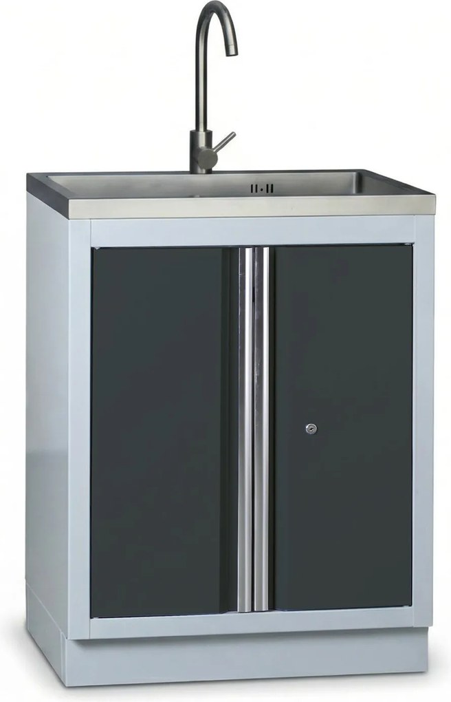 Szafka warsztatowa z zlewem G2, grafitowy