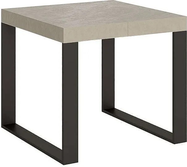 Stół rozkładany 90/246x90 cm Tecno kaszmir nogi antracytowe