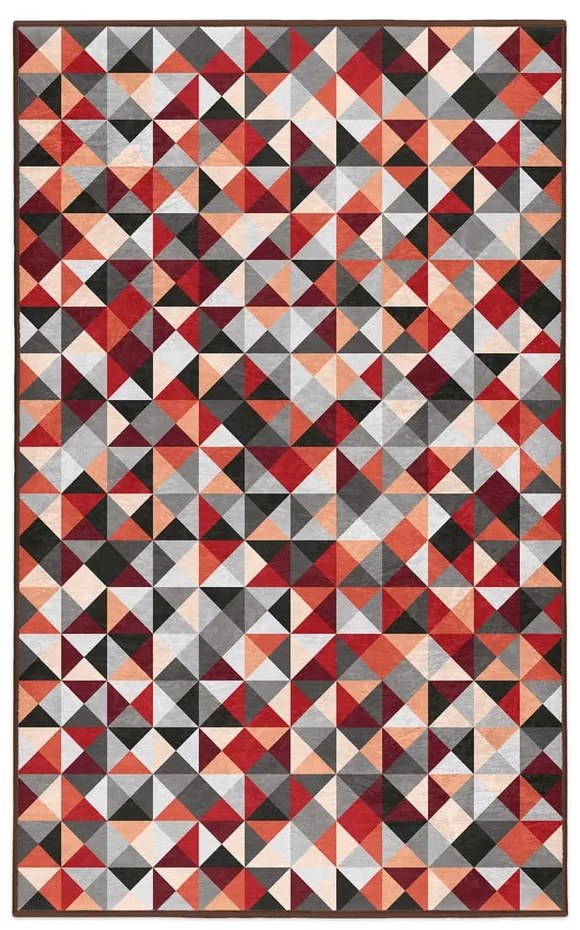Czerwono-szary dywan odpowiedni do prania 120x180 cm Ignite – Mila Home