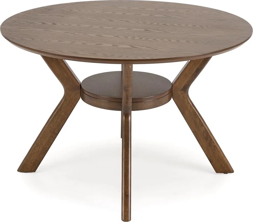 Okrągły stół w orzechowym kolorze Rupert Halmar