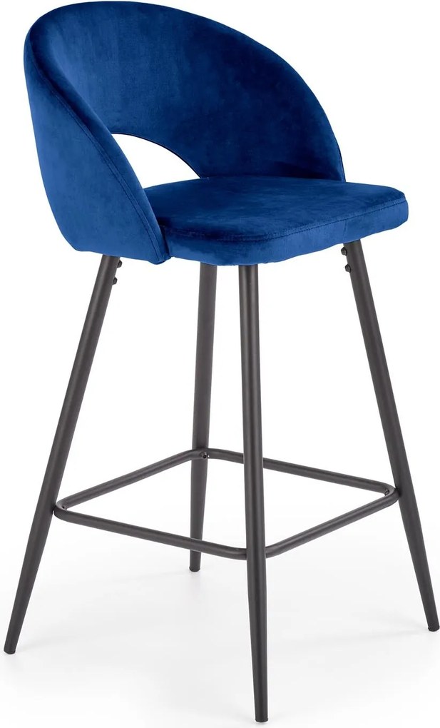 Hoker tapicerowany tkaniną velvetową H96 Halmar