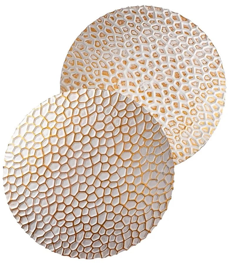 Kinkiet w biało-złotym kolorze LED ø 21 cm Yosma – Opviq lights