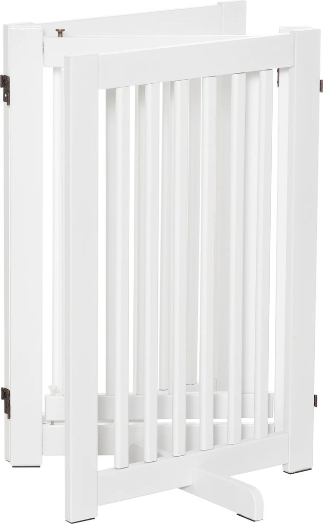 PawHut Bariera ochronna dla psa Krata zabezpieczająca biała stabilna i łatwa w montażu 155x1 5x76cm | Aosom PL