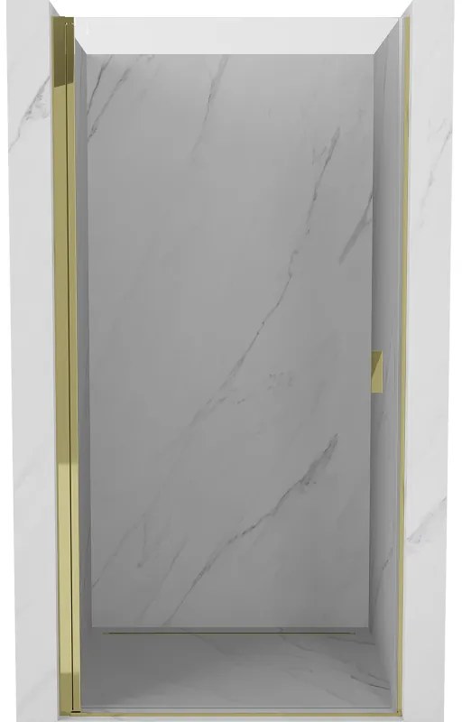 Mexen Mist-B drzwi prysznicowe uchylne 50 cm, transparent, złote - 8A2-050-000-50-00