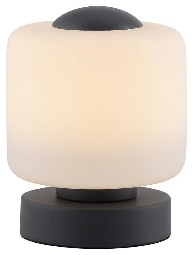 Lampa stołowa ciemnoszara z wbudowanym LED o 3-stopniowej regulacji jasności dotykowej - Mirko Nowoczesny Oswietlenie wewnetrzne