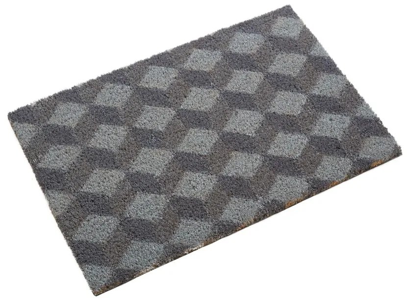 Wycieraczka z włókna kokosowego 40x60 cm Grey Cube – Premier Housewares