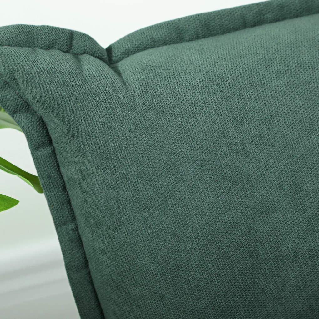 HOMCOM Nowoczesne Krzesło Podłogowe z 5-stopniową Regulacją Oparcia, Obrotowe, Zielony