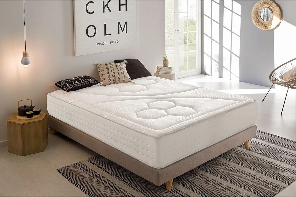 Materac Wiskoelastyczny Quantum Wysoka Gęstość, 80 x 190 cm -Moonia