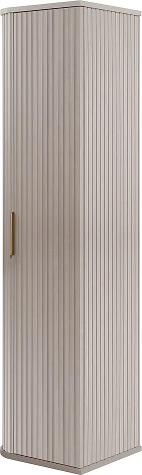 Szafka łazienkowa, kaszmir, uchwyt złoty, 35,5 x 139 x 31,5 cm