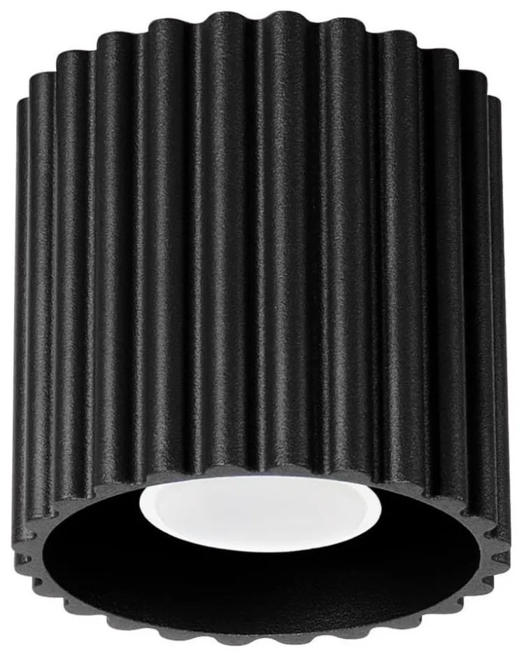 Sollux SL.1784 - Oprawa punktowa AURA 1xGU10/10W/230V 10 cm czarna