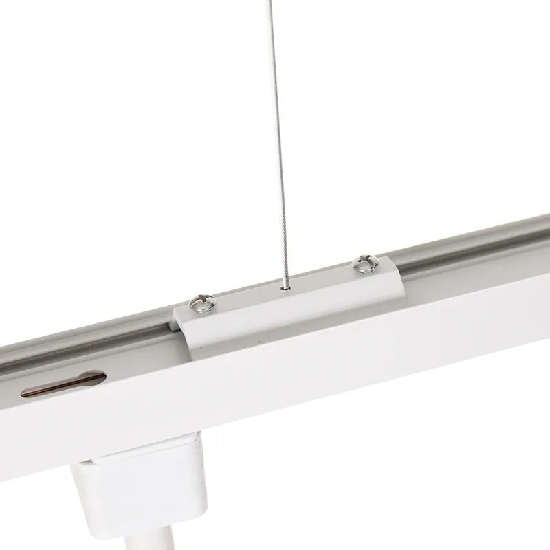 Nowoczesny system szynowy wiszący z 5 reflektorami, biały, 1-fazowy - Iconic Jeana