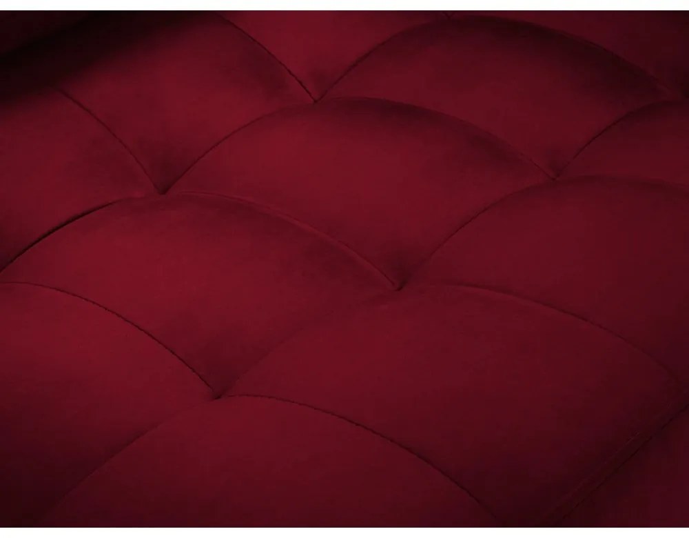 Czerwona aksamitna sofa Milo Casa Santo, 219 cm