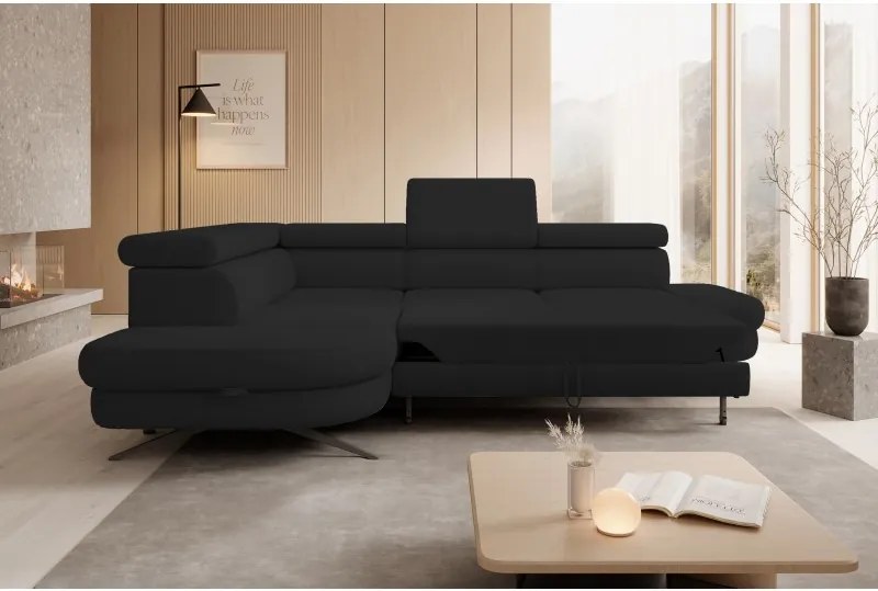 Narożnik OTIS L Lewostronny Regulowane Zagłówki wolnostojący tkanina AURORA 20 WERSAL