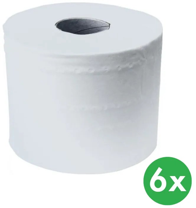 Papier toaletowy MERIDA OPTIMUM FLEXI, dwuwarstwowy, biały, rolka 120 m, 6 szt.