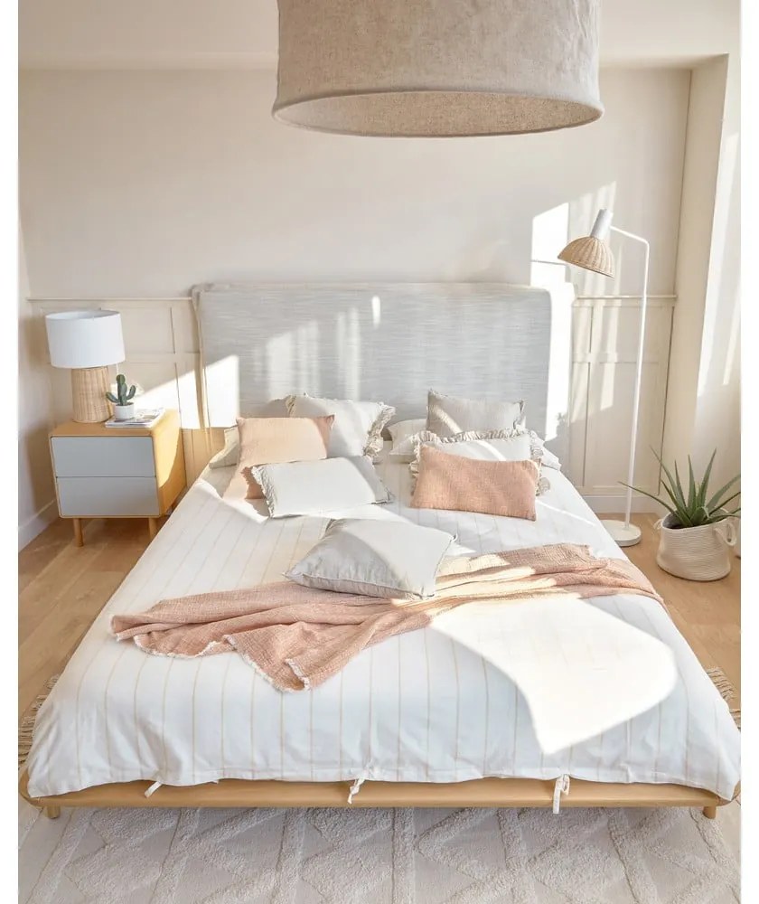 Szaro-naturalna szafka nocna Anielle – Kave Home
