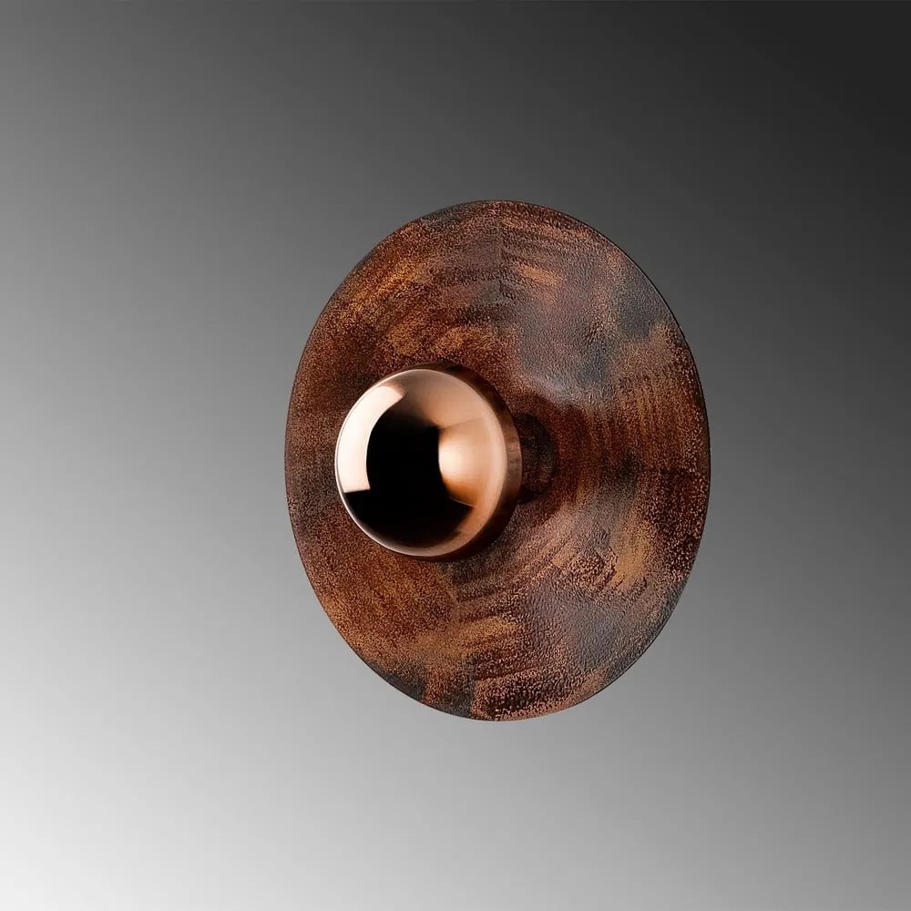 Kinkiet w kolorze miedzi ø 28 cm Kurt – Opviq lights