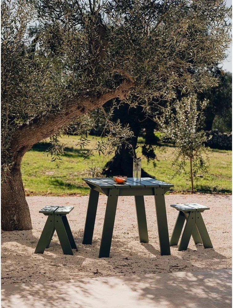 Zielone drewniane krzesło ogrodowe Navo – noo.ma