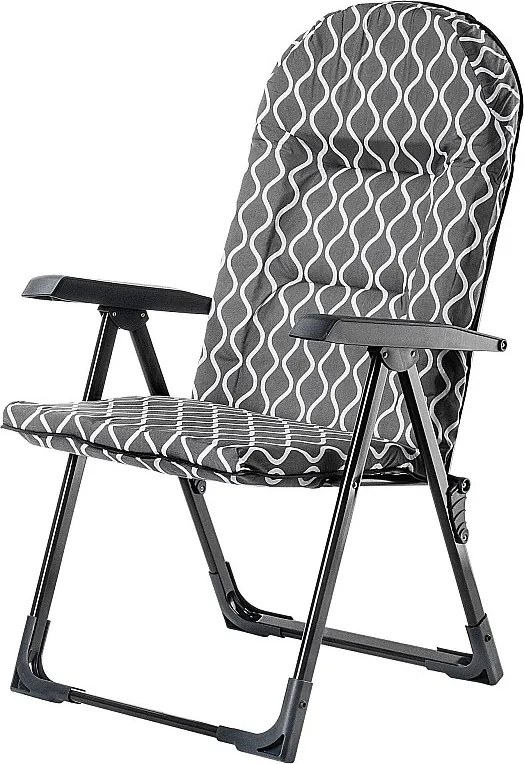 KADAX Leżak ogrodowy Soller 116 x 70 cm "Szare romby"