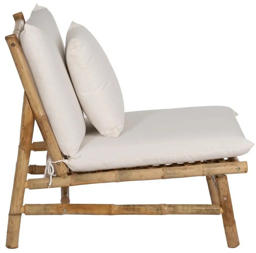 Biały fotel Bamboo – Ixia