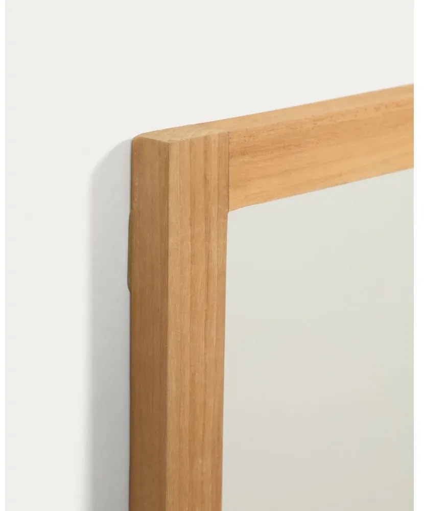 Lustro z półką z drewnianą ramą ścienne 100x70 cm Taciana – Kave Home