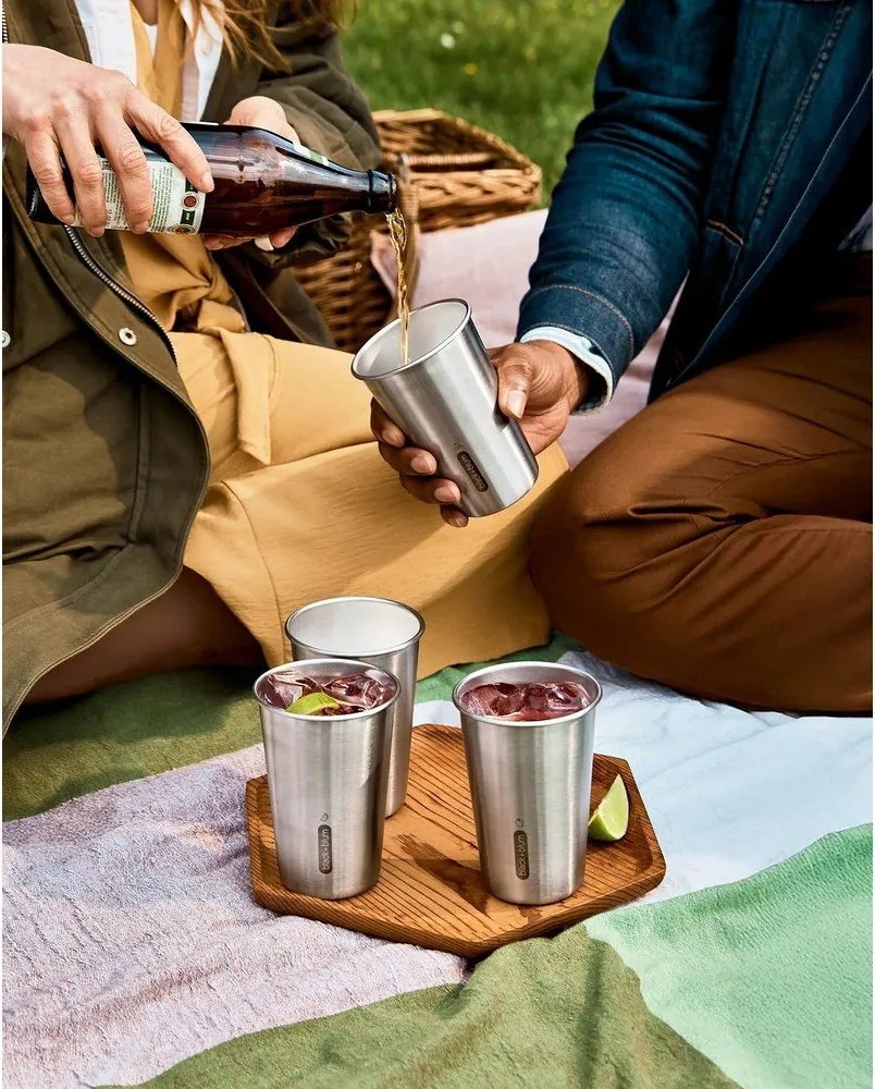 Kubek podróżny ze stali nierdzewnej w kolorze srebra 500 ml – Black + Blum