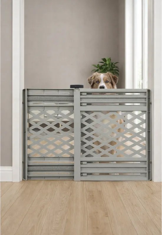 Regulowana plastikowa bariera dla zwierząt domowych