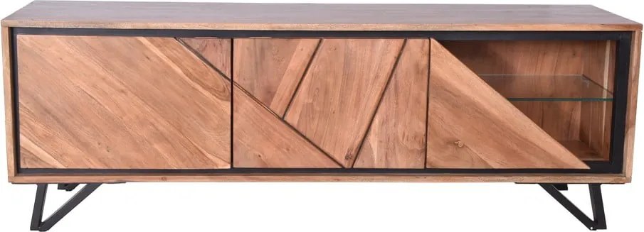 Szafka pod TV z litego drewna akacjowego 150x51x40 cm Ambala – Interia Home &amp; Living