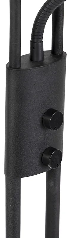 Nowoczesna lampa podłogowa czarna z LED - Lexus Nowoczesny Oswietlenie wewnetrzne