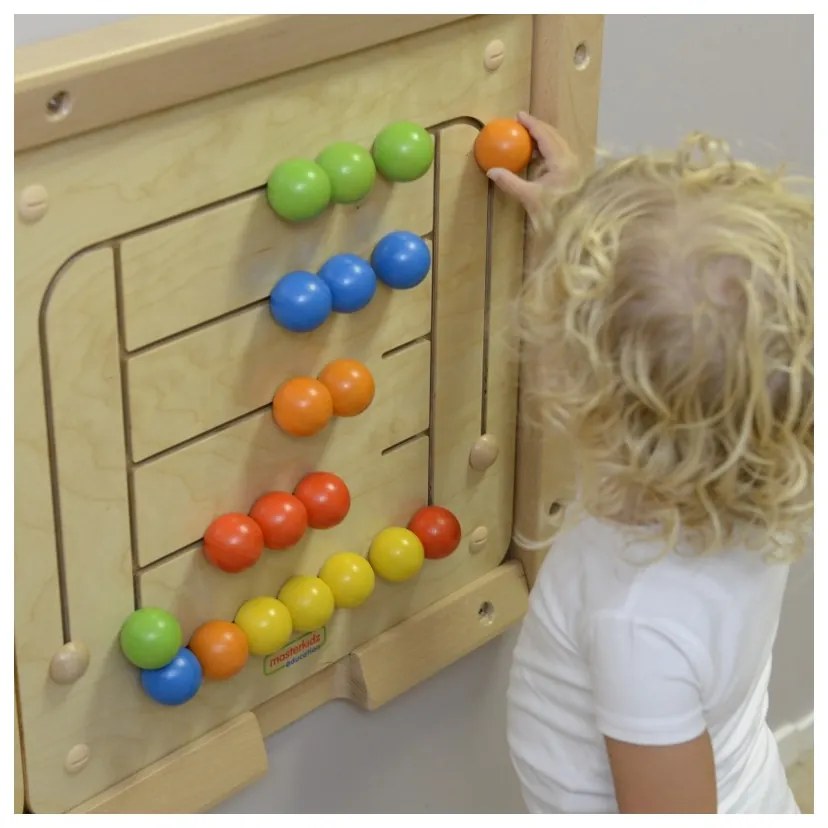Masterkidz tablica ścienna edukacyjna labirynt koraliki montessori