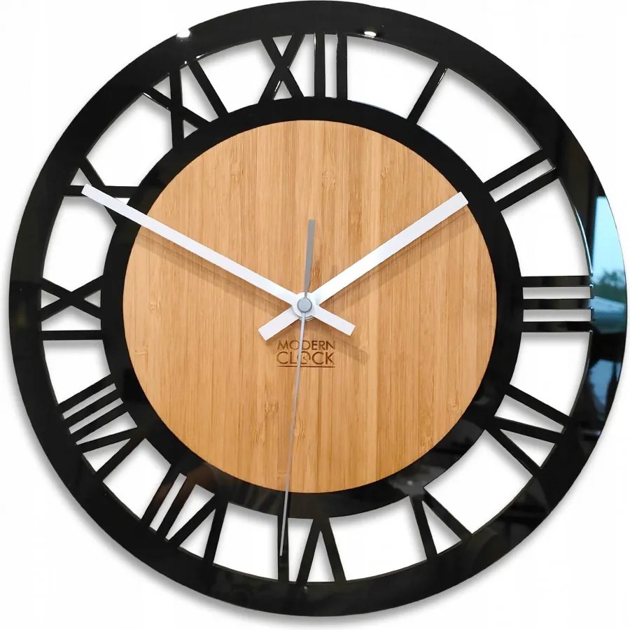 Zegar ścienny nowoczesny z cichym mechanizmem do salonu sypialni okrągły