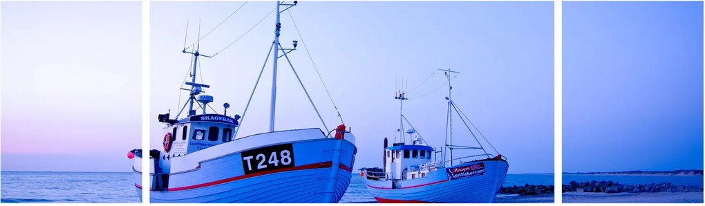 Obraz - Lądowanie o zmierzchu (170x50 cm)