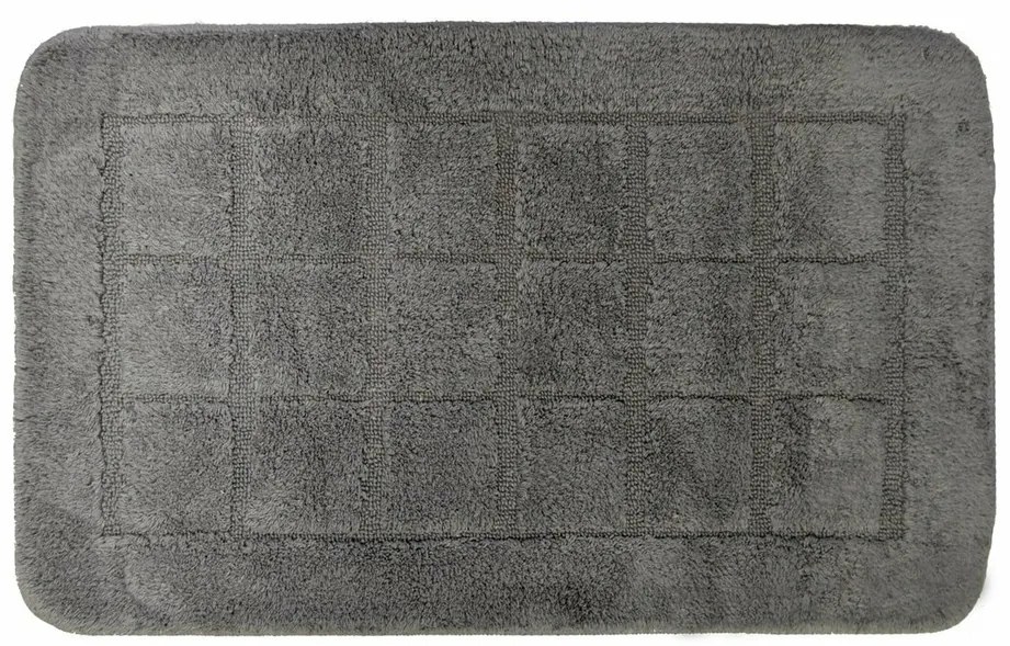RIDDER 1712300 Delhi dywanik łazienkowy zantypoślizgowym spodem 50 x 80 cm, ciemnoszary